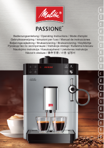 Kullanım kılavuzu Melitta Passione Kahve makinesi