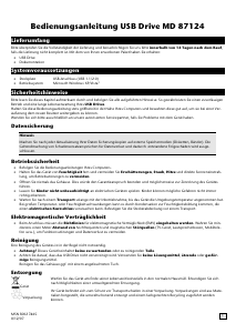 Bedienungsanleitung Medion LIFE P89040 (MD 87124) USB-Laufwerk