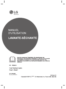 Mode d’emploi LG F854J60WR Lave-linge séchant