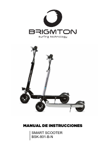 Bruksanvisning Brigmton BSK-801-B Elsparkcykel