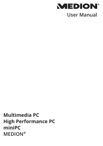 Handleiding Medion Erazer X87036 (MD 34498) Desktop