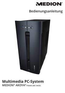 Bedienungsanleitung Medion Akoya P56000 (MD 34030) Desktop