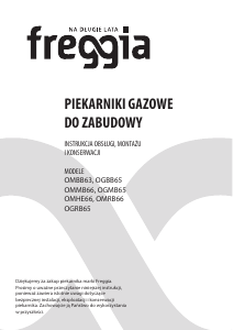 Instrukcja Freggia OGBB65B-1 Piekarnik