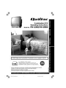 Bruksanvisning Quasar VV-2002 TV