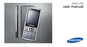 Bruksanvisning Samsung SGH-L700I Mobiltelefon