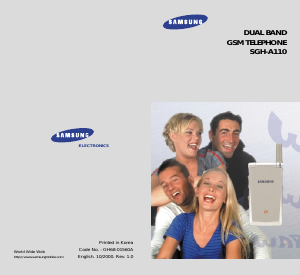 Handleiding Samsung SGH-A100GA Mobiele telefoon