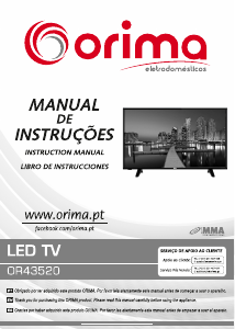 Manual Orima OR43520 Televisor LED