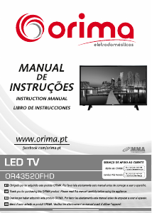 Manual Orima OR43520FHD Televisor LED