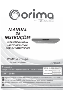 Manual Orima ORT 6018 Cooker Hood