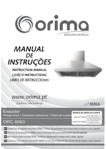 Bruksanvisning Orima ORC 6063 Köksfläkt