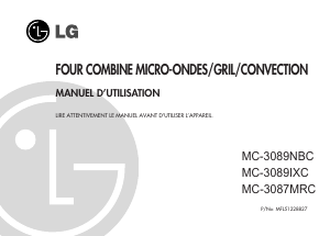Mode d’emploi LG MC-3087MRC Micro-onde
