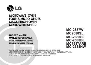 Bruksanvisning LG MC-2687W Mikrovågsugn
