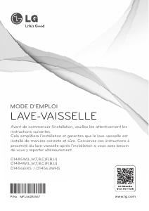 Mode d’emploi LG D14563WHS Lave-vaisselle
