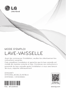 Mode d’emploi LG D14340WH Lave-vaisselle