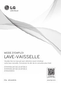 Mode d’emploi LG D14020WHS Lave-vaisselle