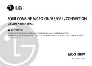 Mode d’emploi LG MC-3180W Four