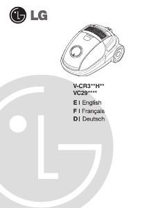 Manual LG VC2988DT Vacuum Cleaner