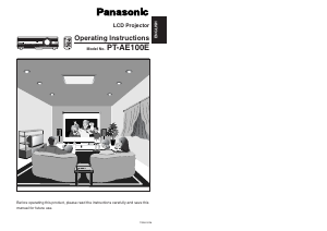 Bruksanvisning Panasonic PT-AE100E Projektor