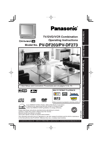 Bruksanvisning Panasonic PV-DF203 TV