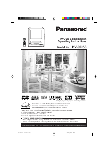 Bruksanvisning Panasonic PV-9D53 TV
