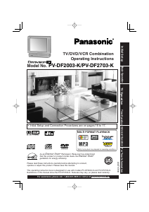 Bruksanvisning Panasonic PV-DF2703K TV