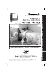Bruksanvisning Panasonic AG-520E TV