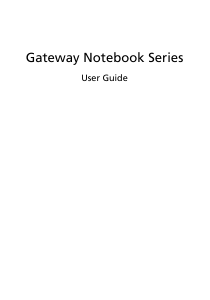 Manual Gateway LT27 Laptop