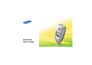 Bruksanvisning Samsung SGH-E340E Mobiltelefon