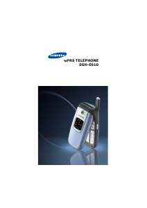 Bruksanvisning Samsung SGH-E610 Mobiltelefon