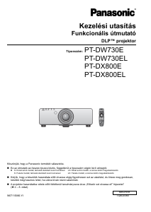 Használati útmutató Panasonic PT-DX800E Vetítő