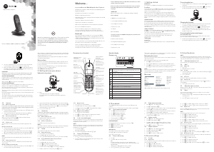 Handleiding Motorola C1001LX Draadloze telefoon