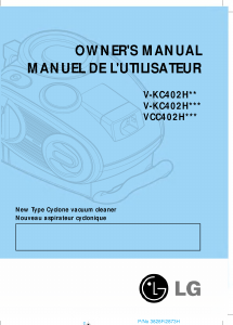 Mode d’emploi LG V-KC402HTMQ Aspirateur