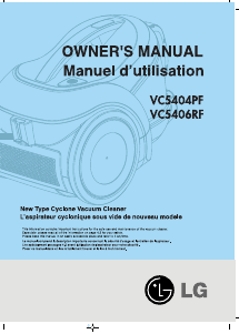 Manual LG VC5404PF Vacuum Cleaner