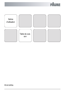 Mode d’emploi Faure FEV6130FBA Table de cuisson