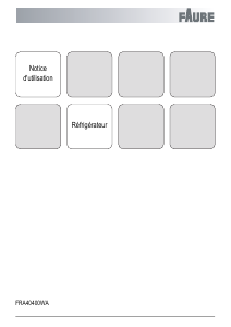 Mode d’emploi Faure FRA40400WA Réfrigérateur