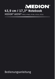 Bedienungsanleitung Medion Akoya P7817 (MD 98394) Notebook