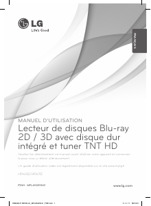 Mode d’emploi LG HR650 Lecteur de blu-ray