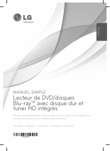 Mode d’emploi LG HR935D Lecteur de blu-ray