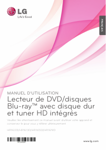 Mode d’emploi LG HR922D Lecteur de blu-ray