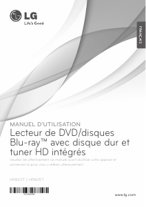 Mode d’emploi LG HR822T Lecteur de blu-ray