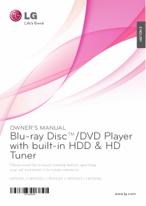 Handleiding LG HR939D Blu-ray speler