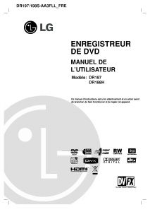 Mode d’emploi LG DR197S Lecteur DVD