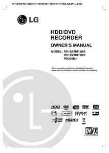 Handleiding LG RH1888S DVD speler
