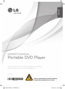 Bruksanvisning LG DT924 DVD spelare