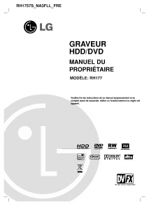 Mode d’emploi LG RH1757S Lecteur DVD