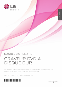 Mode d’emploi LG RH731T Lecteur DVD