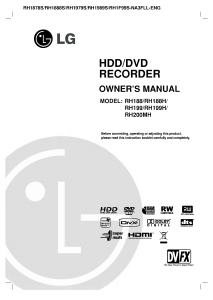 Bruksanvisning LG RH1989S DVD spelare