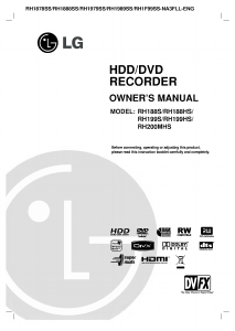 Bruksanvisning LG RH1989SS DVD spelare