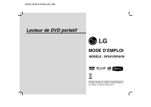 Mode d’emploi LG DP281B-P Lecteur DVD