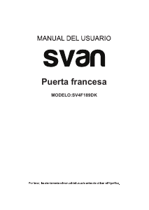 Bruksanvisning Svan SV4F189DK Kyl-frys